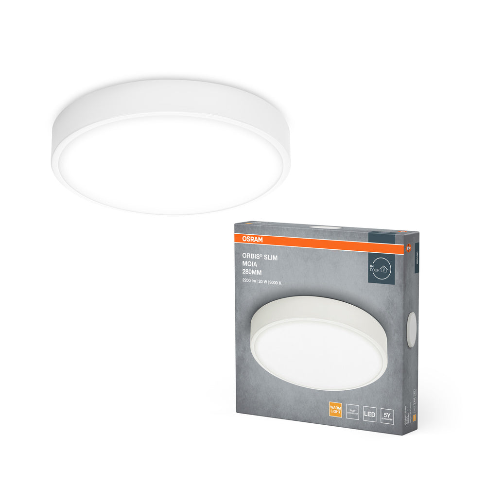 OSRAM ORBIS Slim Moia plafondlamp, wit, 20W, 2200lm