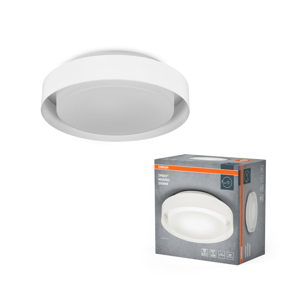 OSRAM ORBIS MADRID plafondlamp 290 mm, wit, E27