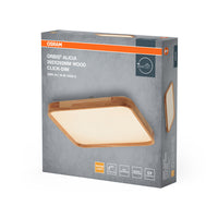 OSRAM ORBIS Alicia plafondlamp, dimbaar met Click-DIM, 16W, 292x292mm, houtdecor