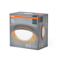 OSRAM ORBIS MILAN plafondlamp 305 mm, houtkleur, 2x E27