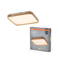 OSRAM ORBIS Alicia plafondlamp, dimbaar met Click-DIM, 24W, 395x395mm, houtdecor