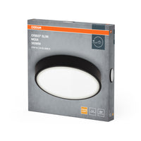 OSRAM ORBIS Slim Moia plafondlamp, zwart, 24W, 2600lm