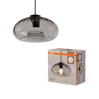 OSRAM DECOR Hanglamp met rookglas E27 Zwart