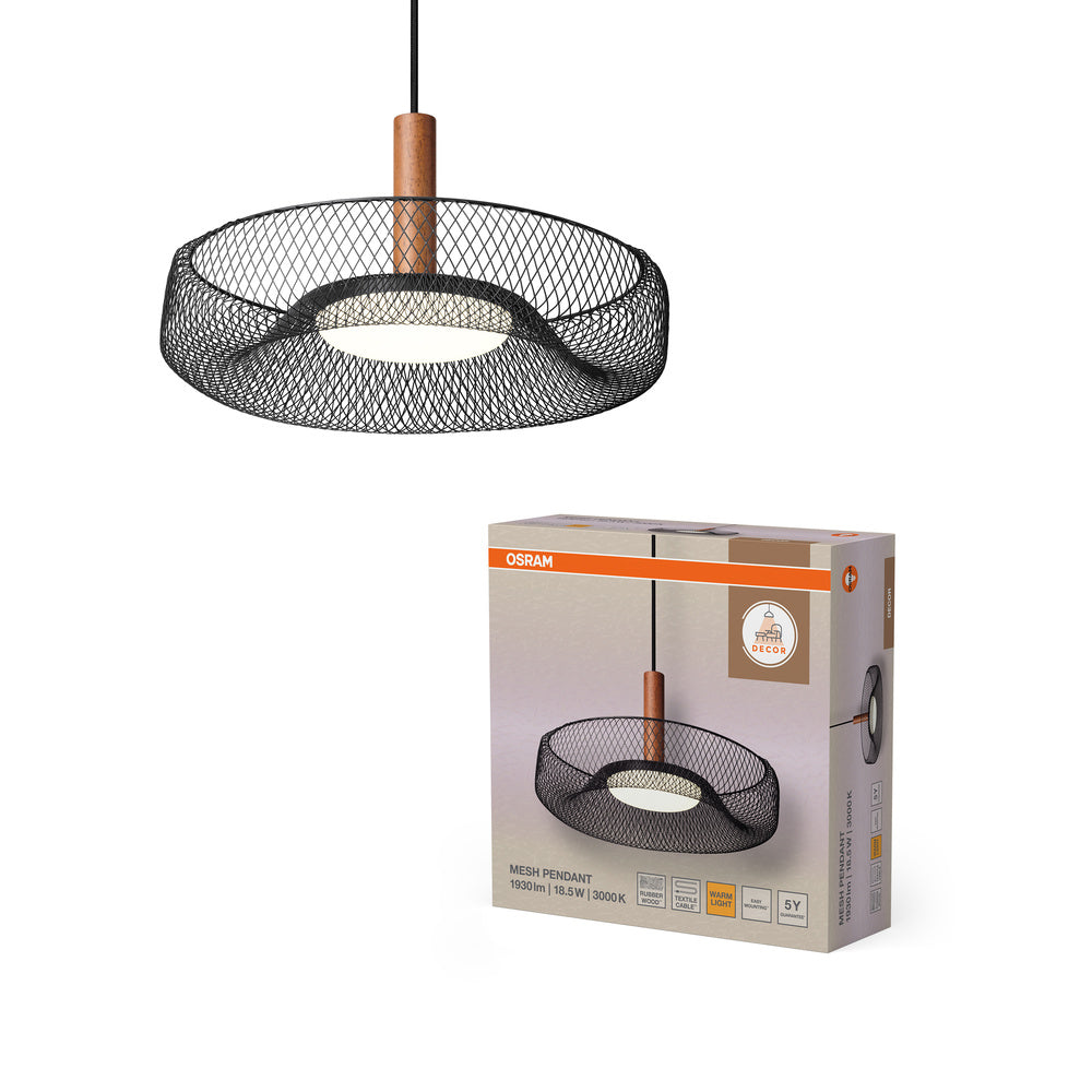 Decor Mesh Pendant 18.5W 830 Black