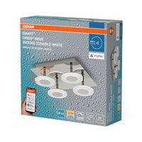 OSRAM Matter SMART+ ORBIS WAVE LED Bad Deckenleuchte 30x30cm Tunable Weiß 26W / 3000-6500K