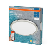 OSRAM Matter SMART+ ORBIS DISC LED-plafondlamp voor de badkamer, 30 cm, instelbaar wit, 18W / 3000-6500K