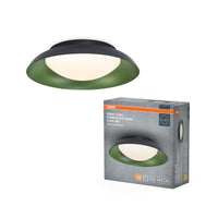 OSRAM ORBIS Plate plafondlamp 19W 310 mm zwart/groen