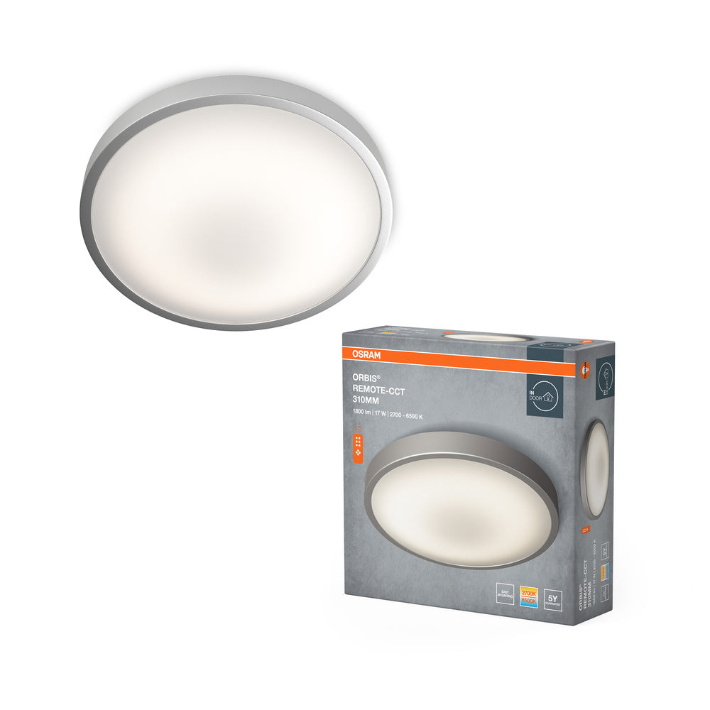 OSRAM ORBIS® Deckenleuchte CCT / DIM Remote-CCT 310mm 14W, 1000 lm, 2700…6500 K, Tunable White