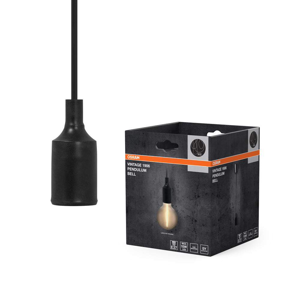 OSRAM Vintage 1906® Hanglamp BELL E27, zwart