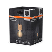 OSRAM Vintage 1906® Hanglamp CYLINDER E27, hout