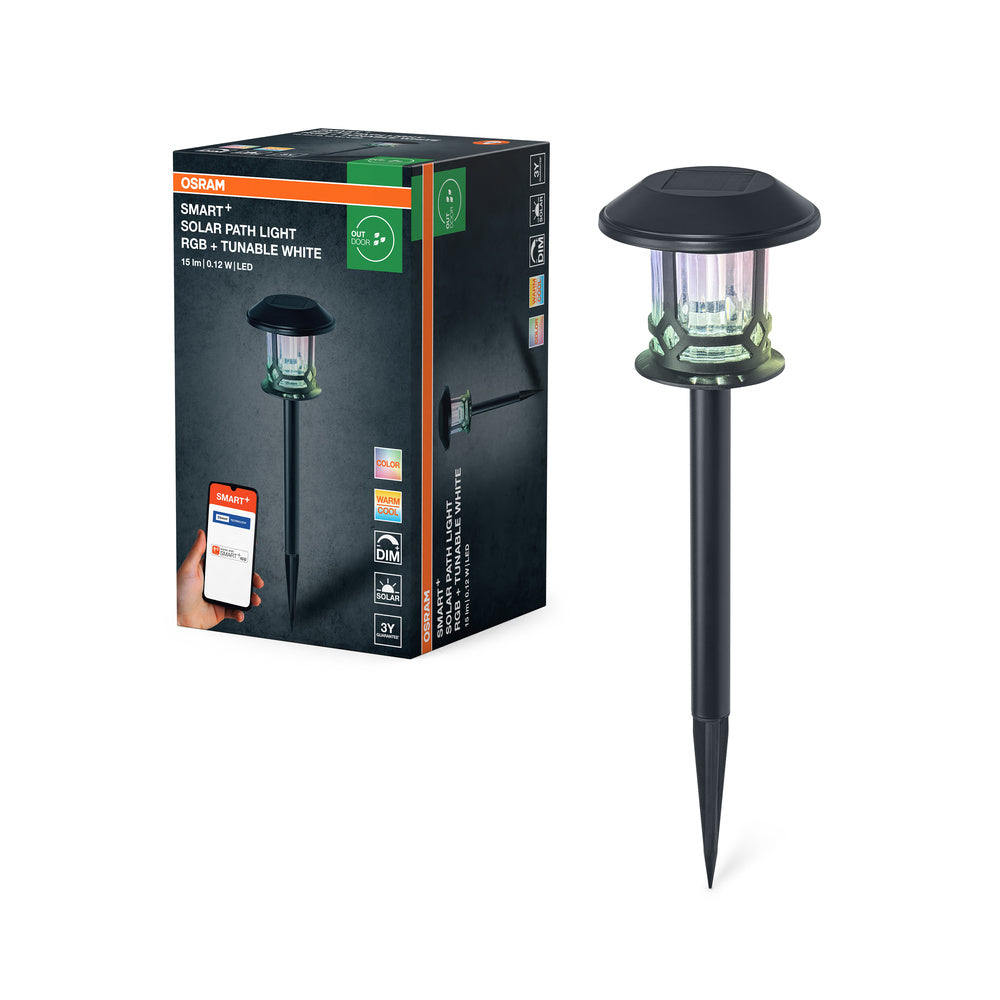 OSRAM SMART+ Tuin Bluetooth Solar Grondpen, zwart