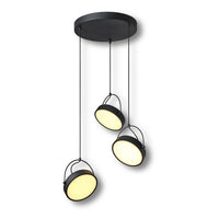 OSRAM DECOR Puck 3x hanglamp PL 36W zwart