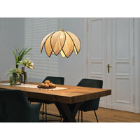 Decor Rattan Lotus Pendant 670 E27 Brown