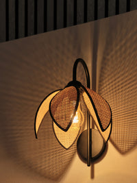 OSRAM DECOR Rotan Lotus Wandlamp E27 Bruin