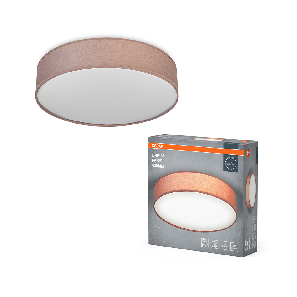 OSRAM ORBIS PARIS plafondlamp 400 mm, bruin, 2x E27