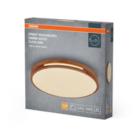 OSRAM ORBIS Woodburry plafondlamp, dimbaar met Click-DIM, 36W, 500mm, hout