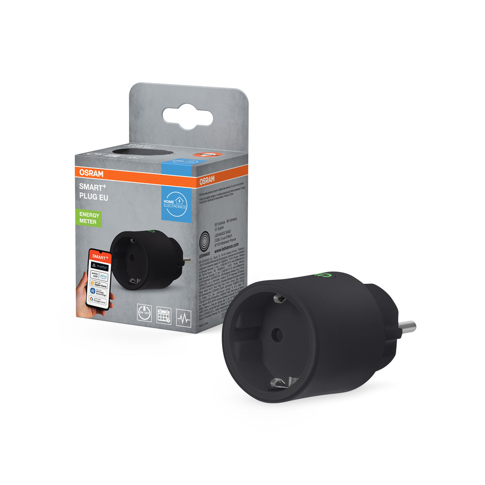 OSRAM Matter SMART+ Plug smarte indoor Steckdose, schwarz