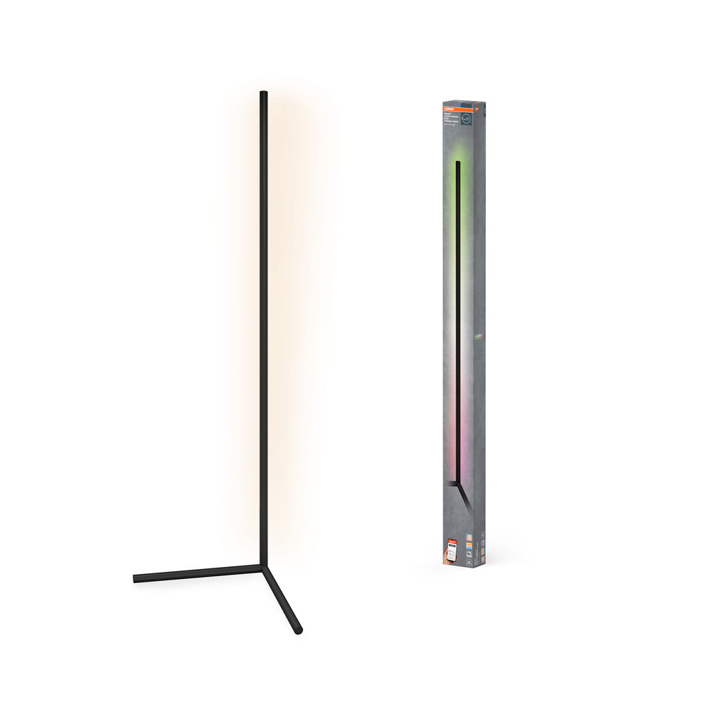 OSRAM WIFI LED Stehleuchte RGBW, weiß 2700-6500k, 10W, 600lm, 1400mm, App oder Sprachassistent wie Alexa, Google und co. SMART WIFI FLOOR Corner Für Innenanwendung
