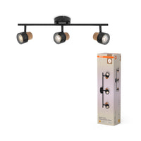 OSRAM DECOR SPOT CORK plafondlamp, 3 x 3,4W, 690lm, zwart