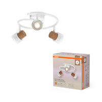 OSRAM DECOR SPOT CORK spiraalvormige plafondlamp, 3 x 3,4W, 690lm, wit