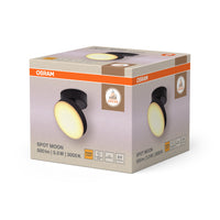 OSRAM DECOR Spot Moon plafondlamp, zwart, 1 spot, 5,5W