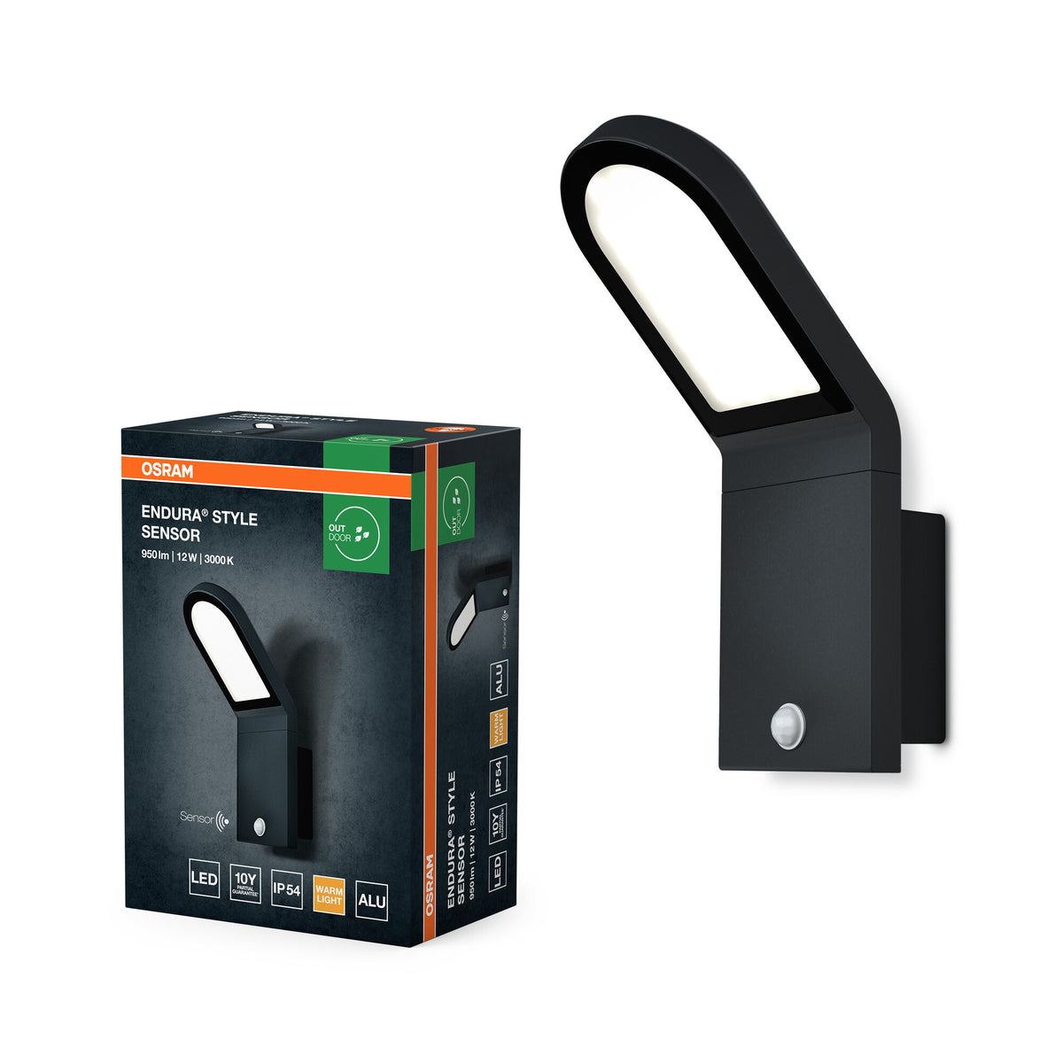 OSRAM ENDURA Style LED-buitenwandlamp met sensor