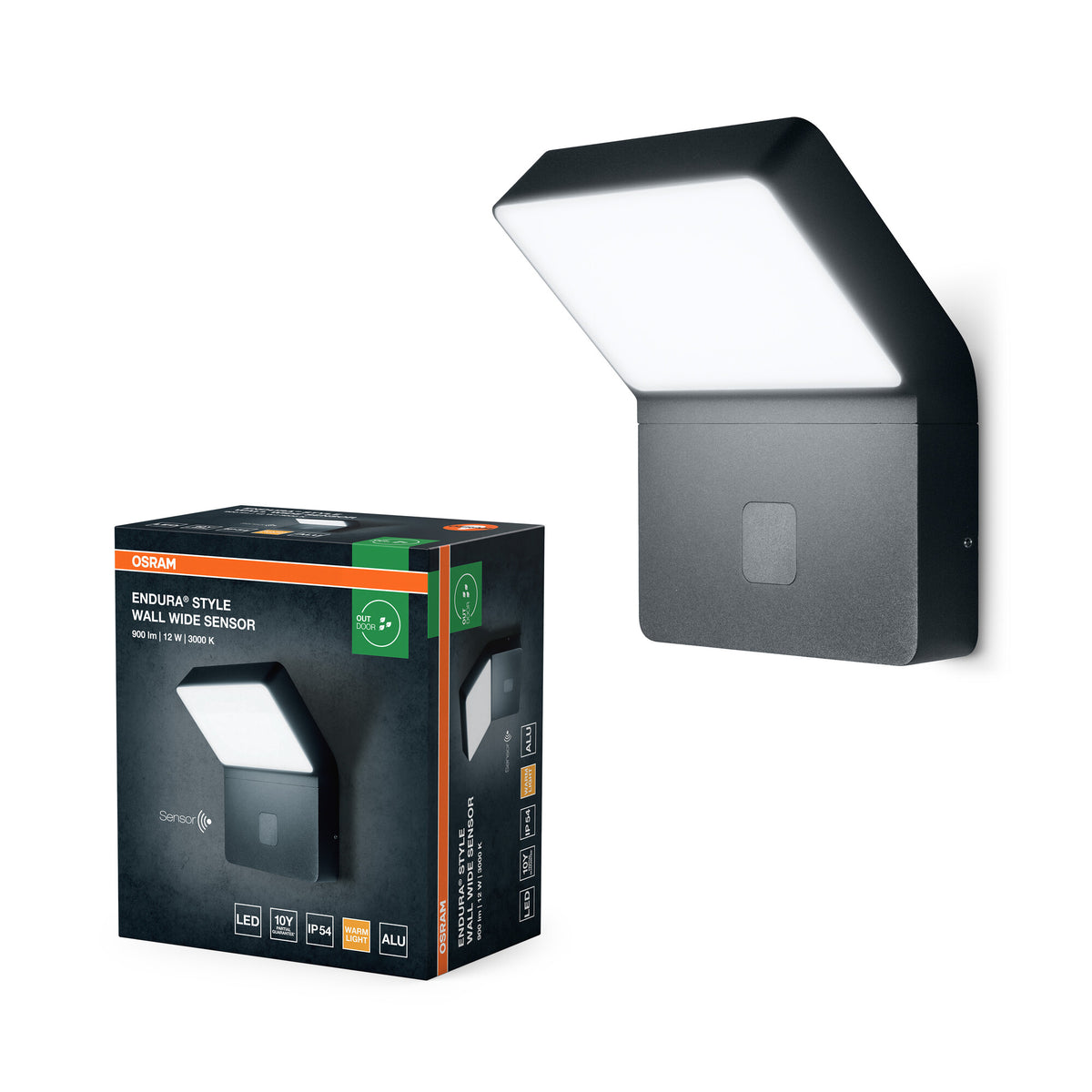 OSRAM ENDURA Style Wall Wide Sensor LED-wandlamp