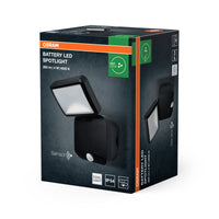 OSRAM Außenleuchte, Battery LED Spotlight Sensor, Schwarz, 4000K
