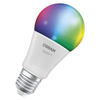 OSRAM SMART+ MATTER Classic shapes Multicolor in A-vorm, LED-lamp, mat, 9,5 W, 1055 lm, van 2700 tot 6500 K, Matter, compatibel met smart speakers, dimbaar