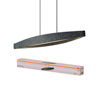 OSRAM DECOR Platte vilten hanglamp 23W 830 Donkergrijs