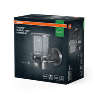 OSRAM ENDURA Classic wandlamp met sensor, staal, IP44