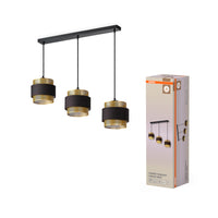 OSRAM DECOR Hornet Hanglamp Lineair 3xE27 Zwart