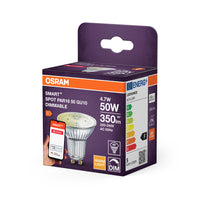 OSRAM ZigBee SMART+ LED-spot, warm wit, dimbaar (exclusief 50W) 4,7W / 2700K GU10