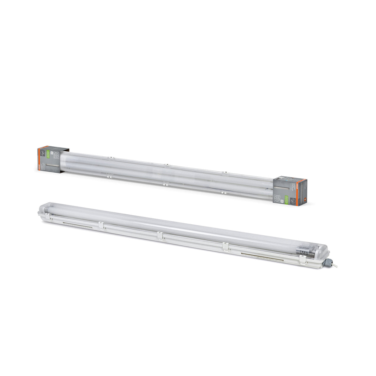 OSRAM SUBMARINE® NATURE LOOP vochtbestendige lamp met LED-buis, wit, 27 W, 3100 lm, koudwit, stofdicht, spatwaterdicht, 40.000 uur, energiezuinig, daglichtsensor, bewegingsmelder