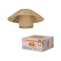 OSRAM DECOR Bamboe Papieren Hut Plafondlamp Lichtbruin, 400 mm, E27
