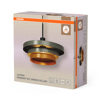 OSRAM DECOR Layers hanglamp, groen, E27