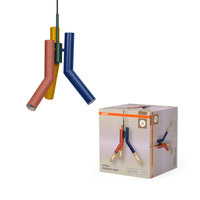 OSRAM DECOR Hanglamp van stro, 3 lampen, E27 fitting, meerkleurig