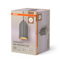 OSRAM DECOR Concrete Sim hanglamp van beton, E27, 115 mm