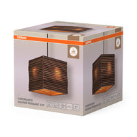 OSRAM DECOR hanglamp Decor Cardboard Square bruin, E27