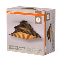 OSRAM DECOR plafondlamp Decor Kartonnen Vierkant Wordt bruin