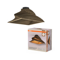 OSRAM DECOR plafondlamp Decor Kartonnen Vierkant Wordt bruin