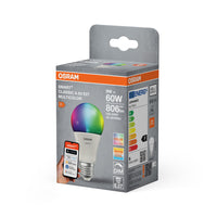 OSRAM Matter SMART+ LED-lamp, RGB, mat uiterlijk, 9W, 806lm, E27