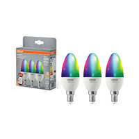 OSRAM SMART+ Matter Classic shapes Multicolor 4.9W 827-865 Multicolor E14 3-pack