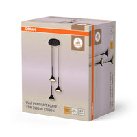 OSRAM DECOR Fuji 3XPendant Pendelleuchte PL 13W 930 Black