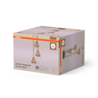 OSRAM DECOR Hanglamp Decor Raffia Plaat Groen, 3xE27