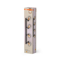 OSRAM DECOR Spot Firefly Deckenleuchte, OSRAM Lampe inklusive, schwarz, 4 x 2.8W, E14