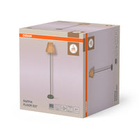 OSRAM DECOR Vloerlamp Decor Raffia groenbruin, E27, 300 mm