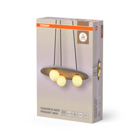 OSRAM DECOR Concrete Nest hanglamp grijs, 3 lampen, G9