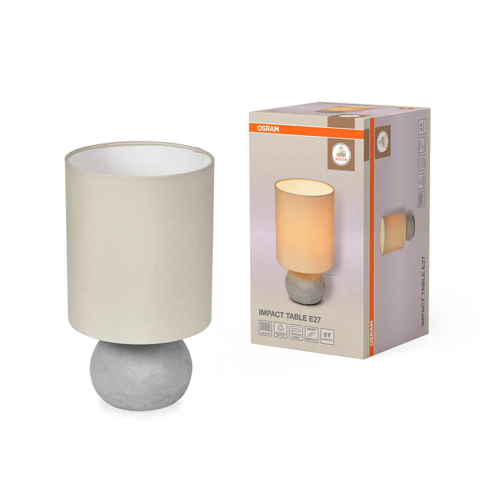 OSRAM DECOR Impact Tafellamp Beige en Grijs, E27