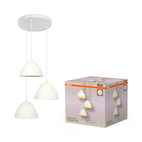 OSRAM DECOR hanglamp, 3-lichts, Decor Camel Bell, wit, E14